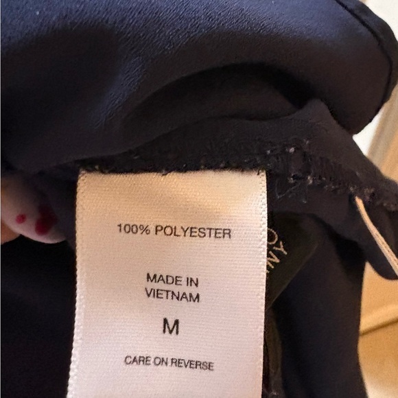 New York & Company Navy Tie-Front Blouse - Picture 6 of 6